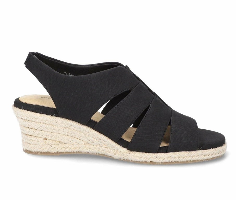 Wedge Sandals | * Women'S Easy Street Aziza Espadrille Wedge Sandals