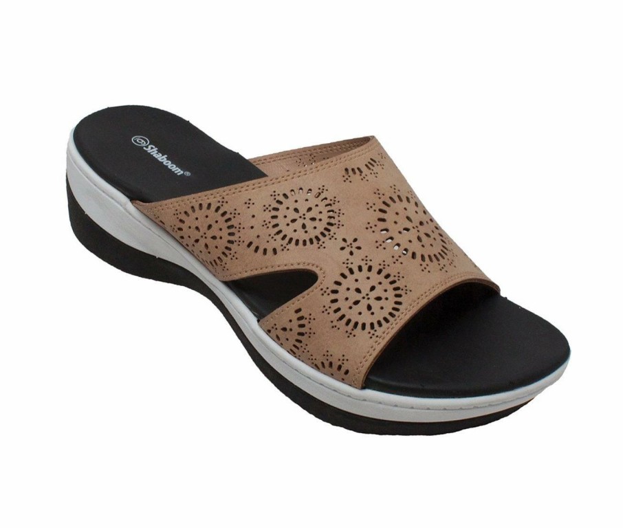 Flat Sandals | * Women'S Shaboom Comfort Curved Slide Sandals