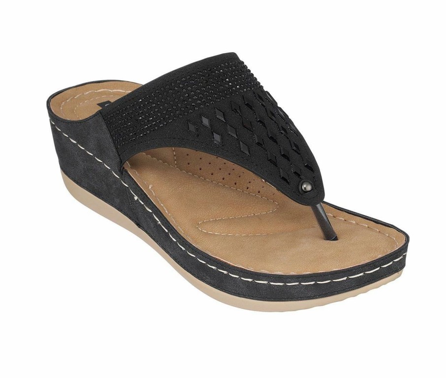 Wedge Sandals | * Women'S Gc Shoes Kiara Wedge Flip-Flops