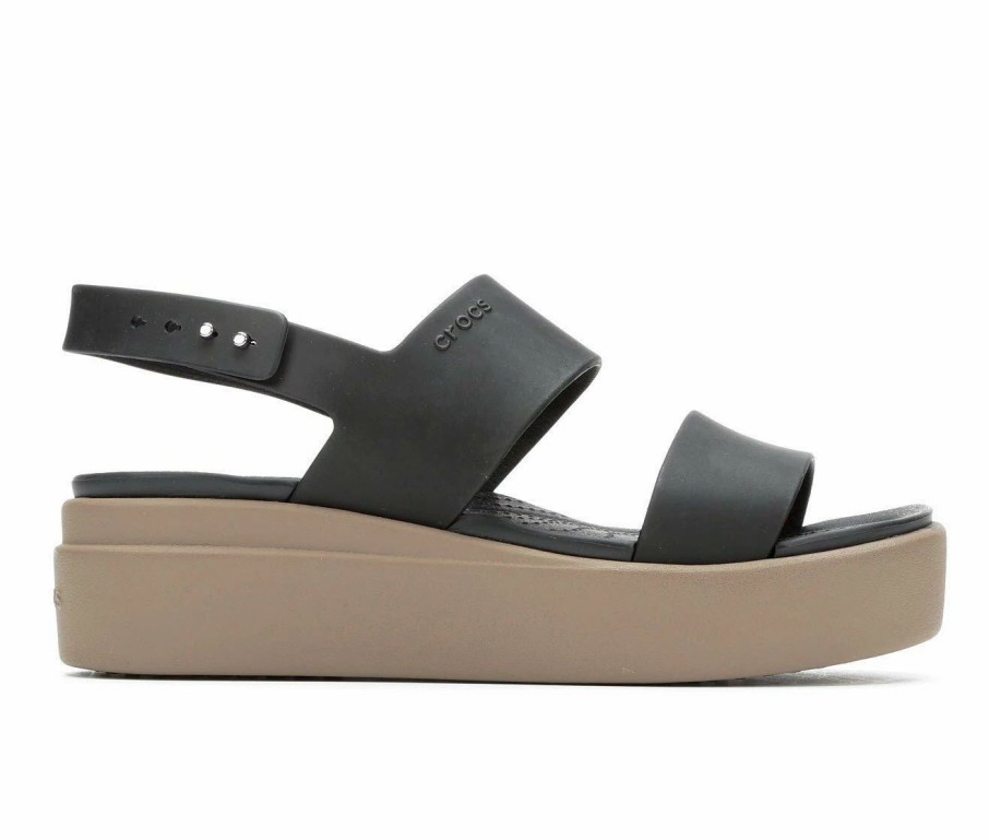 Wedge Sandals | * Women'S Crocs Brooklyn Low Wedge Sandals