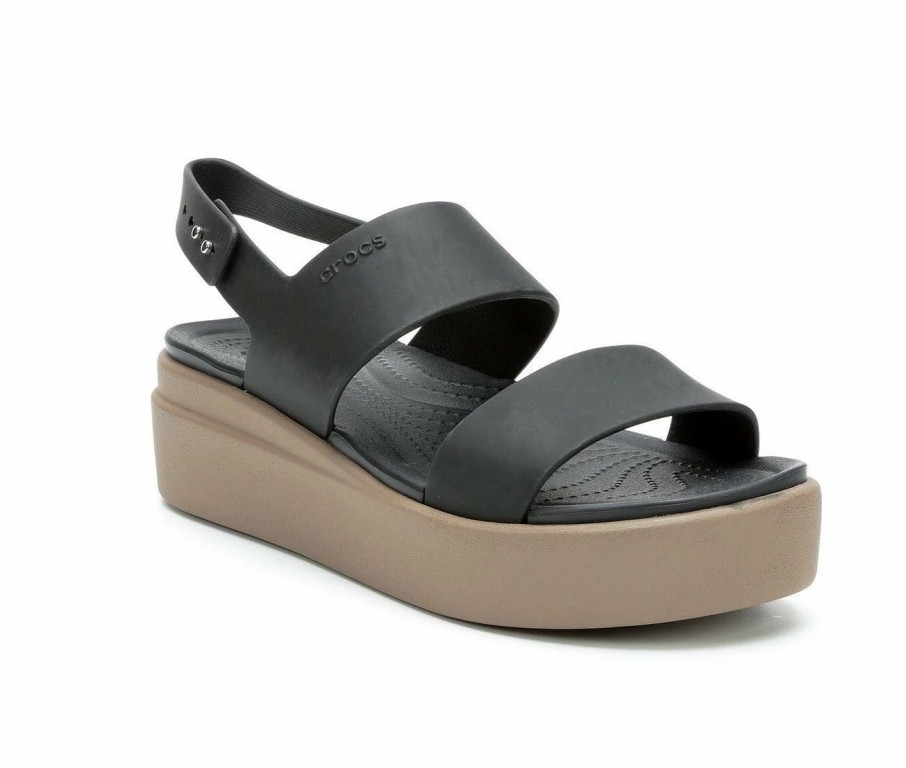 Wedge Sandals | * Women'S Crocs Brooklyn Low Wedge Sandals