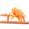 Flat Sandals | * Women'S New York And Company Big Flower Sandals