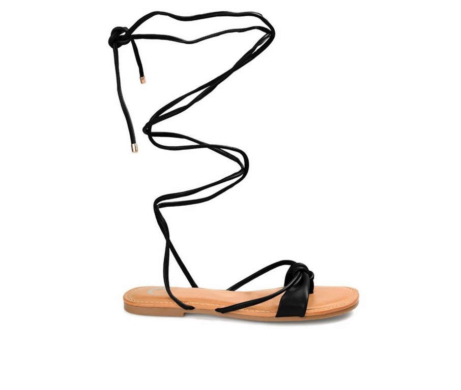 Flat Sandals | * Women'S Journee Collection Jiyrie Tie Up Sandals