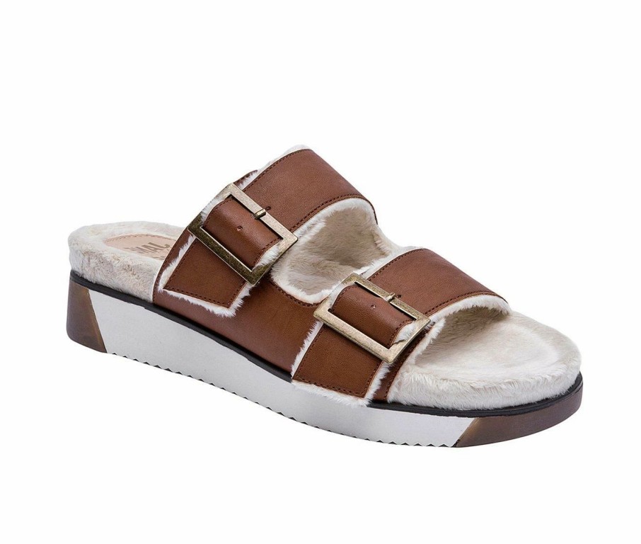 Flat Sandals | * Women'S Jane And The Shoe Jessica Fur Flatform Sandals