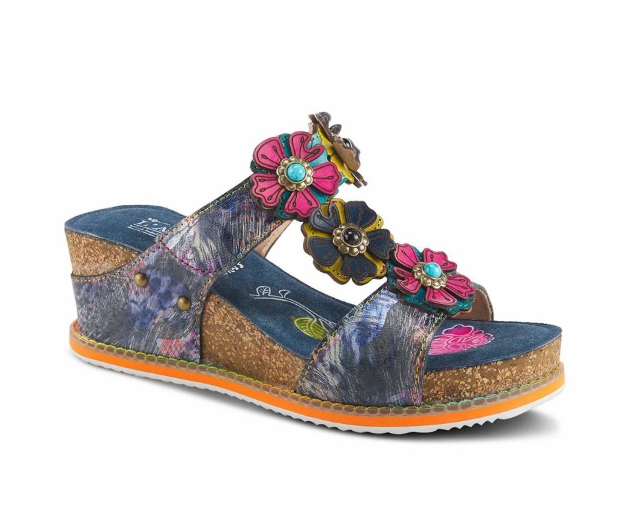 Wedge Sandals | * Women'S L'Artiste Berti Wedge Footbed Sandals