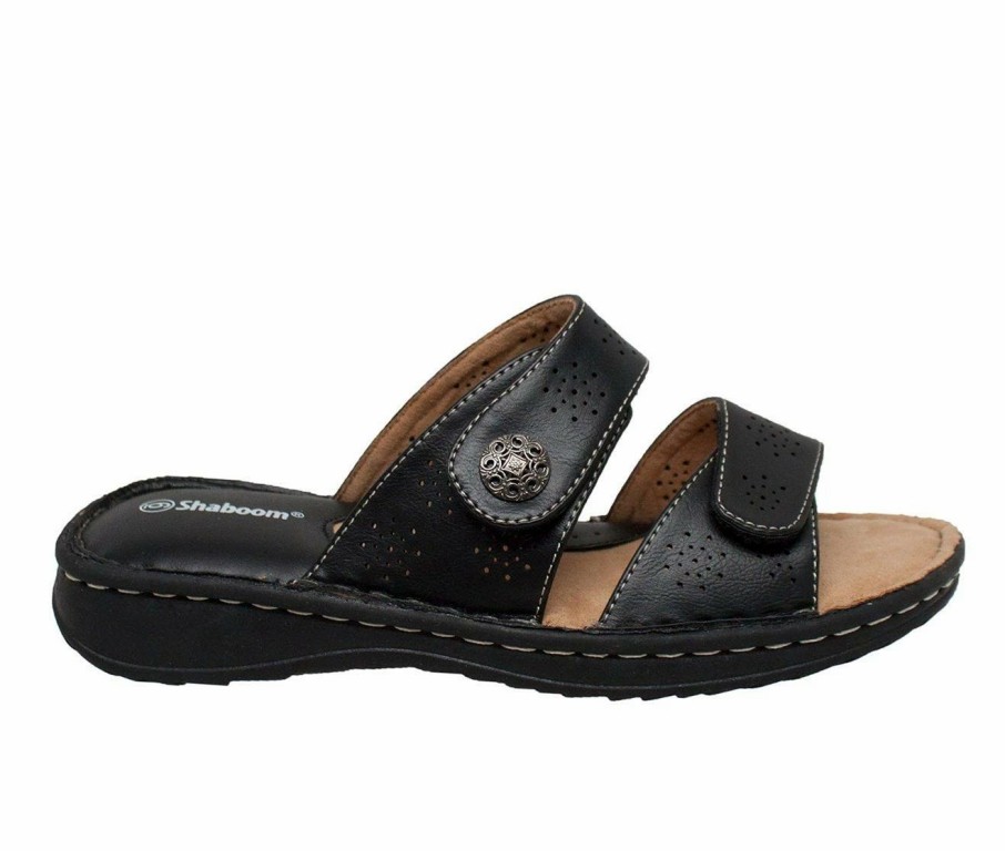 Flat Sandals | * Women'S Shaboom Double Band Comfort Slide Sandals