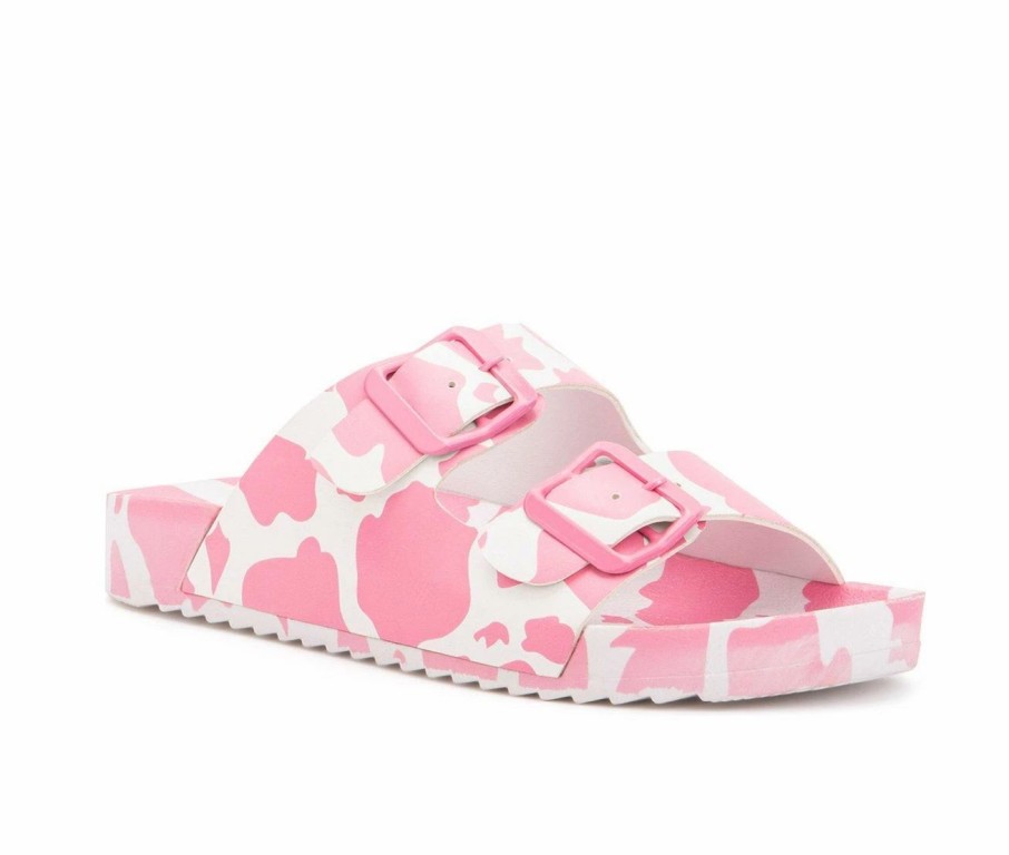 Flat Sandals | * Girls' Olivia Miller Little Kid & Big Kid Moo Pink Footbed Sandals