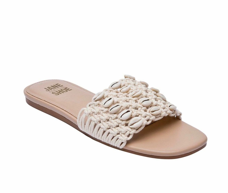 Flat Sandals | * Women'S Jane And The Shoe Mackenzie Slip-On Sandals