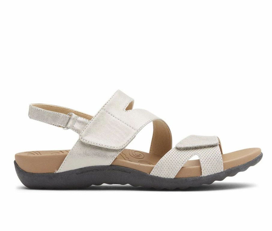 Flat Sandals | * Women'S Rockport Ridge Asymmetrical Velcro Sandals