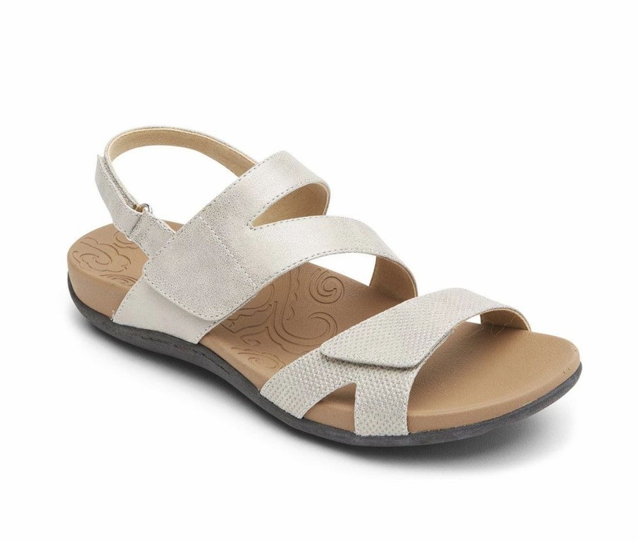 Flat Sandals | * Women'S Rockport Ridge Asymmetrical Velcro Sandals