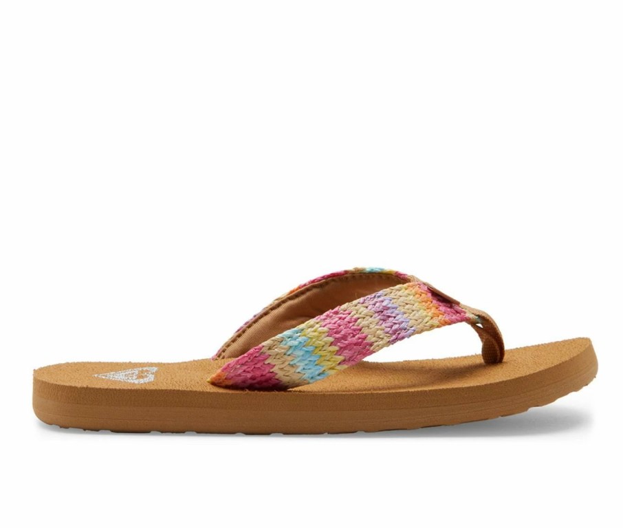 Flip-Flops | * Girls' Roxy Little Kid & Big Kid Porto Raffia Flip-Flops