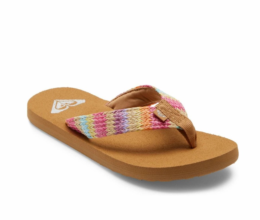 Flip-Flops | * Girls' Roxy Little Kid & Big Kid Porto Raffia Flip-Flops