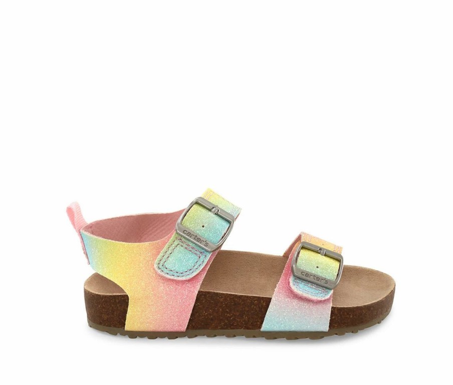 Flat Sandals | * Girls' Carters Toddler & Little Kid Duncan Footbed Sandals