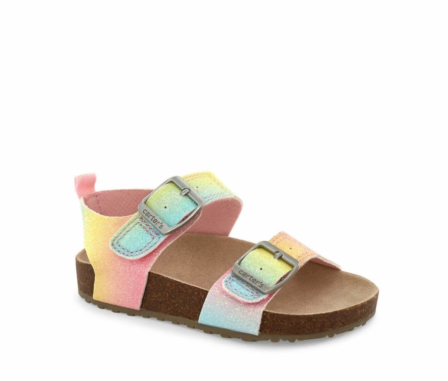 Flat Sandals | * Girls' Carters Toddler & Little Kid Duncan Footbed Sandals