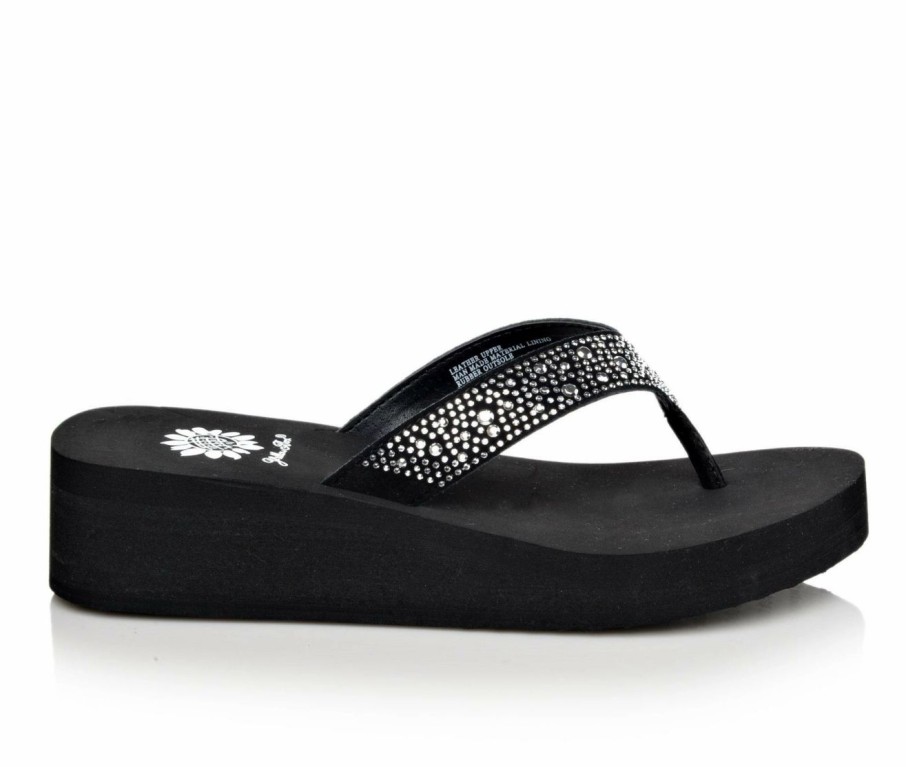 Wedge Sandals | * Women'S Yellow Box Africa Wedge Flip-Flops