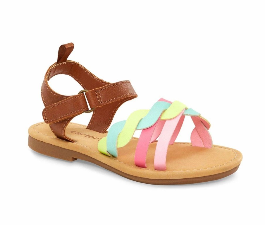 Flat Sandals | * Girls' Carters Toddler & Little Kid Denali Sandals