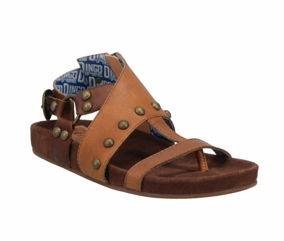 Flat Sandals | * Women'S Dingo Boot Sage Brush Footbed Sandals