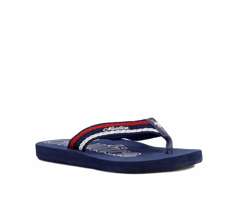 Flip-Flops | * Women'S Nautica White Dune Webbing Flip-Flops