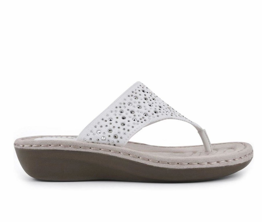 Flip-Flops | * Women'S Cliffs By White Mountain Calling Wedge Flip-Flops