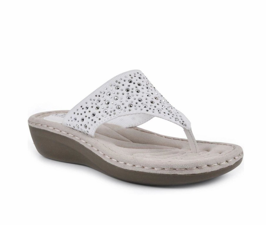 Flip-Flops | * Women'S Cliffs By White Mountain Calling Wedge Flip-Flops