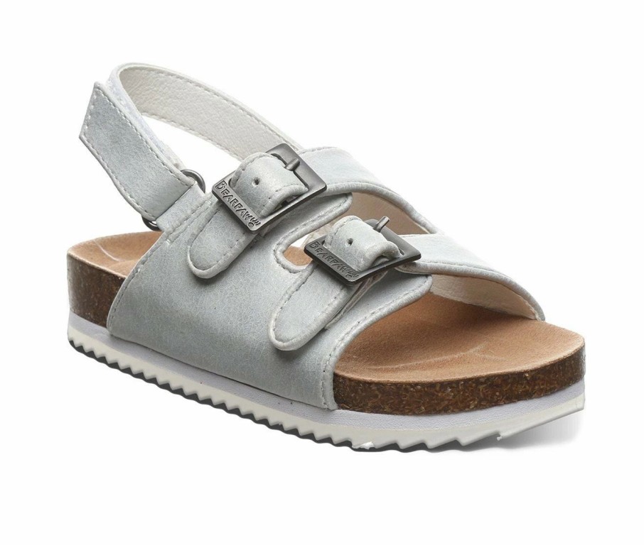 Flat Sandals | * Girls' Bearpaw Toddler & Little Kid Brooklyn Footbed Sandals