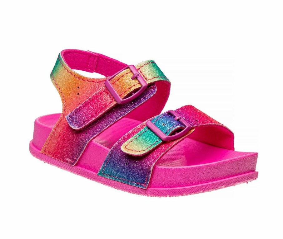 Flat Sandals | * Girls' Laura Ashley Toddler 88224H Adjustable Footbed Sandals