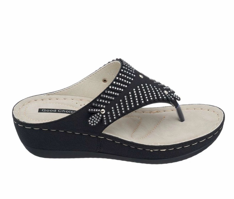 Wedge Sandals | * Women'S Gc Shoes Virginia Wedge Flip Flops