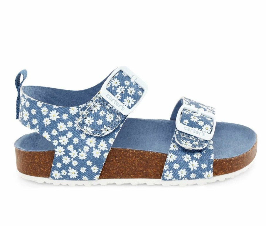 Flat Sandals | * Girls' Carters Infant & Toddler & Little Kid Duncan Footbed Sandals