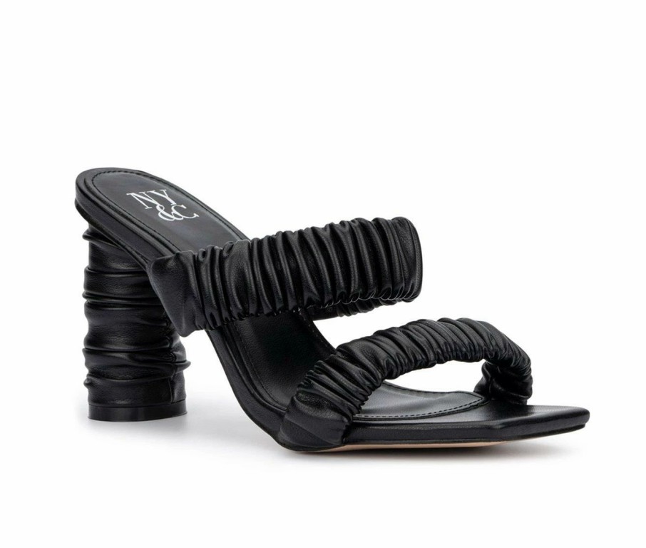 Heeled Sandals | * Women'S New York And Company Faina Dress Sandals