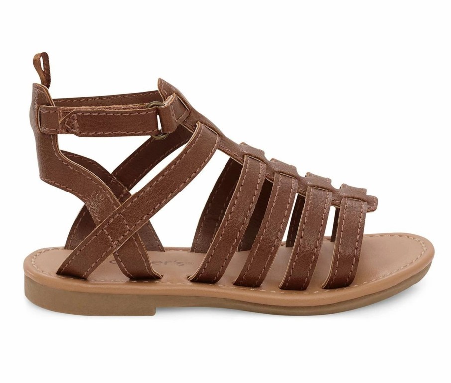 Flat Sandals | * Girls' Carters Toddler & Little Kid Harleigh Gladiator Sandals