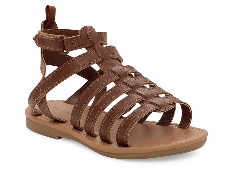 Flat Sandals | * Girls' Carters Toddler & Little Kid Harleigh Gladiator Sandals