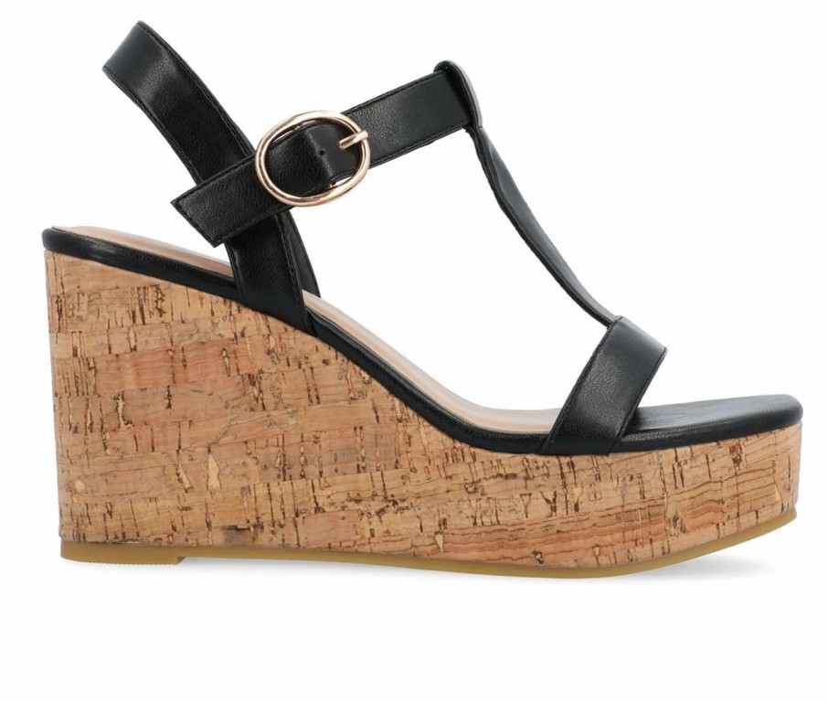 Wedge Sandals | * Women'S Journee Collection Matildaa Cork Wedge Sandals