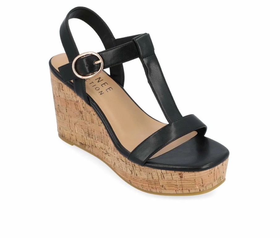 Wedge Sandals | * Women'S Journee Collection Matildaa Cork Wedge Sandals